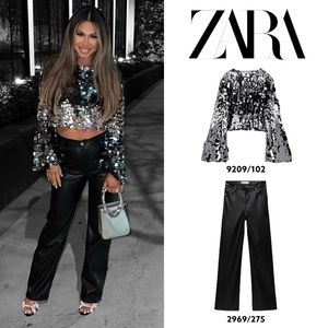 Zara Faux Leather Pants